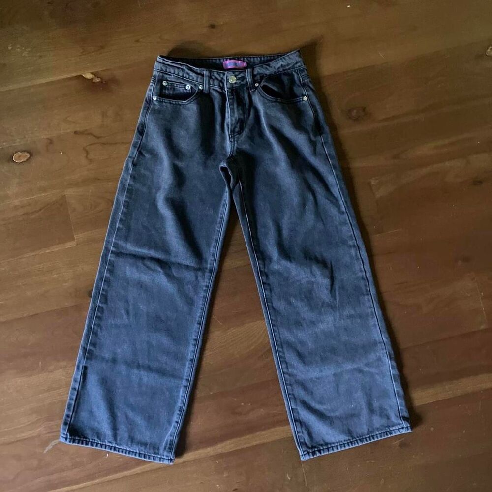 Edikted Women's Black and Grey Jeans